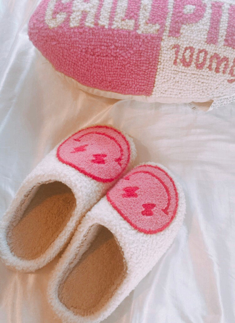 smiley slippers