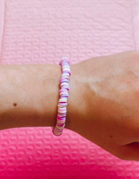 purple confetti bracelet