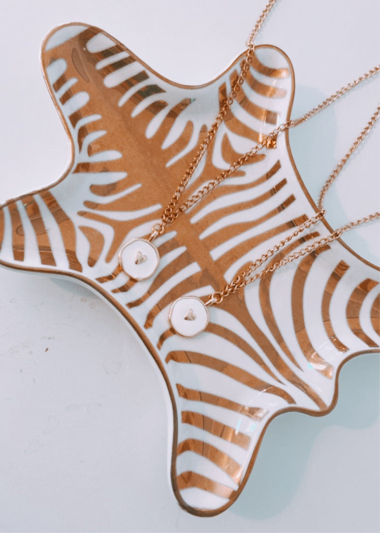 golden heart necklace